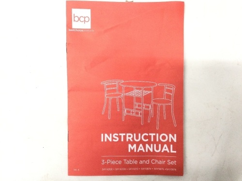 3 piece table and chair set,appears new - Lot 27