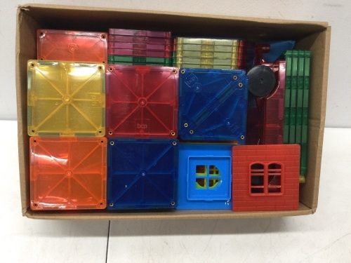 110-Piece Kids Magnetic Tiles STEM Construction Toy Building Block Set - Lot 62