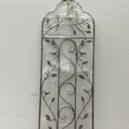 Iron Arched Garden Trellis Fence Panel w/ Branches, Appears New - Lot 92