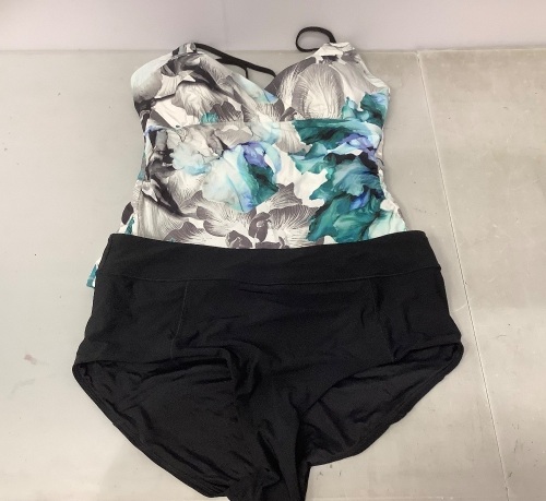 Calia Womens 2 Piece Swim Wear, XL, Appears New - Lot 142