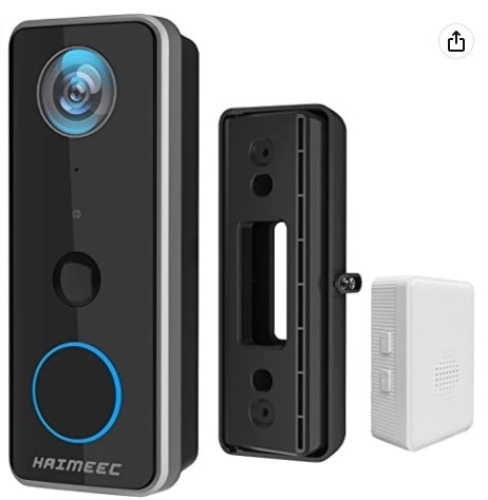 HAIMEEC WiFi Video Doorbell Camera, Powers Up, E-Commerce Return, Retail 50.99 - Lot 613