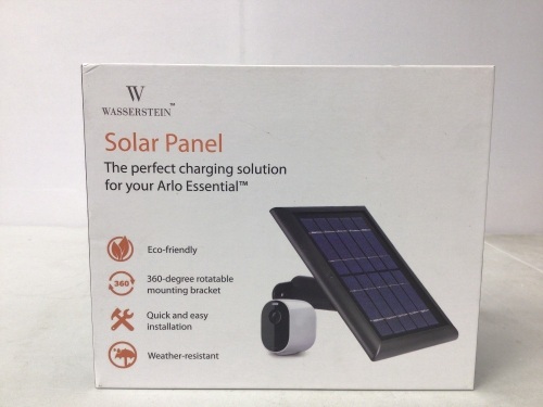 Wasserstein Solar Panel for Arlo Essential, E-Comm Return, Retail $40.00 - Lot 489