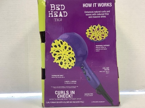 Bedhead Diffuser Dryer, Powers Up, E-Comm Return, Retail $35.00 - Lot 678