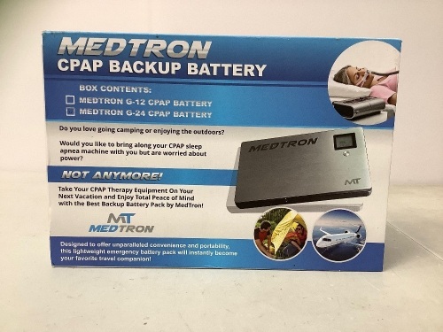 Medtron CPAP Backup Battery, Powers Up, Appears New - Lot 195