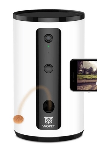 WOpet Interactive Dog Camera and Treat Dispenser, Powers Up, Appears New, Retail 119.00 - Lot 154