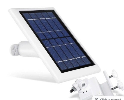 Wasserstein Solar Panel with Gutter Mount Bundle for Ring, Appears New, Retail 49.99 - Lot 143
