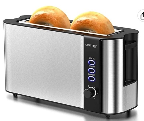 Lofter 2 Slice Toaster, Powers Up, Appears New, Retail 39.99 - Lot 185