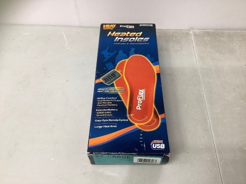 Heat Factory Heated Insoles, XXL, Powers Up, E-Commerce Return, Retail 129.95 - Lot 150