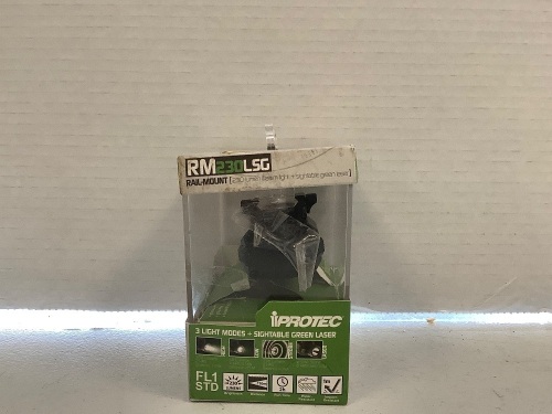 iProtec Rail-Mount Sight w/ Light, Powers Up, Missing Screw, E-Comm Return, Retail $60.00 - Lot 680
