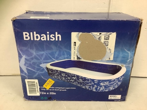 Inflatable Pool 118"x72"x20", E-Commerce Return - Lot 537A