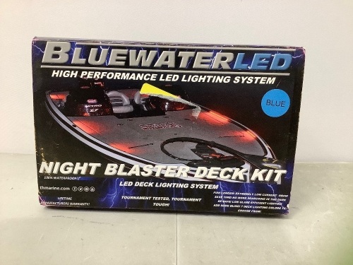 Blue Water LED Night Blaster Deck Lighting Kit, Appears New, Retail 104.99 - Lot 595