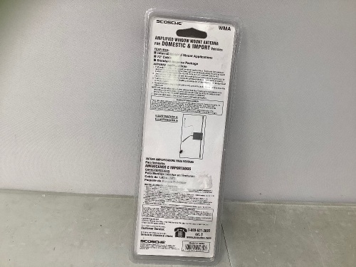 Scosche Window Mount Amplified Antenna, Appears New, Retail 17.99 - Lot 469