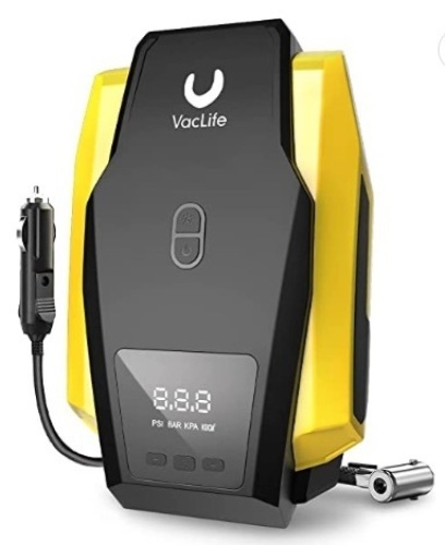 VacLife Tire Inflator Portable Air Compressor, Untested, E-Commerce Return - Lot 622A