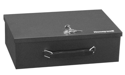 HONEYWELL Steel Security Safe Box with Key Lock, Appears New, Retail 52.63 - Lot 7