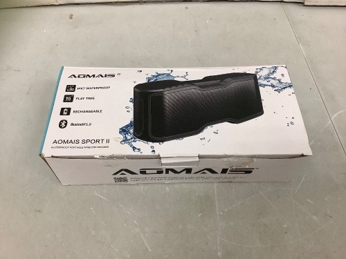 Portable Waterproof Bluetooth Speaker, Powers Up, Appears New - Lot 177A