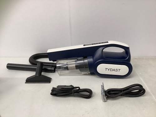 Tydast Car Vacuum Cleaner/ Tire Inflator, Untested, Appears New, Retail 48.99 - Lot 502