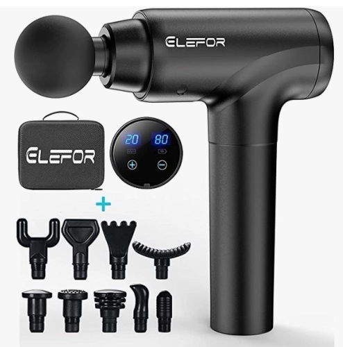 Elefor Massage Gun, Powers Up, E-Commerce Return, Retail 99.99 - Lot 471