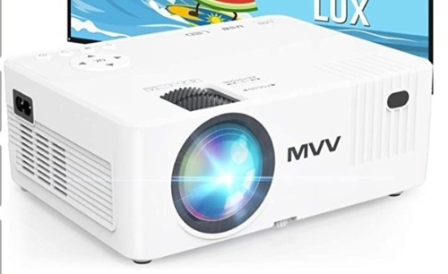 MVV Projector with Screen, Powers Up, Appears New, Retail 93.59 - Lot 46