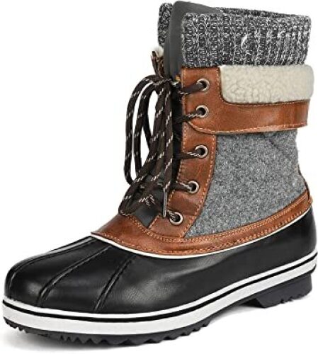 DREAM PAIRS Women's Mid Calf Waterproof Winter Snow Boots - Lot 2021