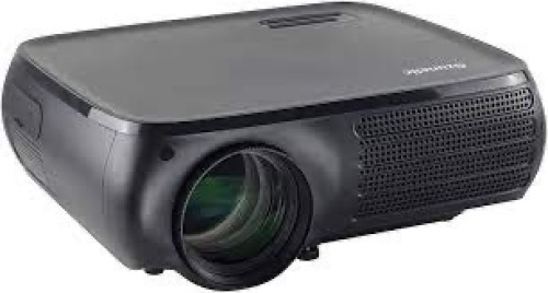 Native 1080P Smart Projector - Gzunelic 9500 Lumens Android Wi-Fi Bluetooth Projector - Lot 2023