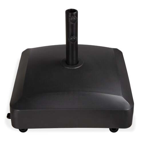 Fillable Mobile Umbrella Base Stand w/ 4 Wheels, 2 Locks, 123lb Capacity - Lot 2034