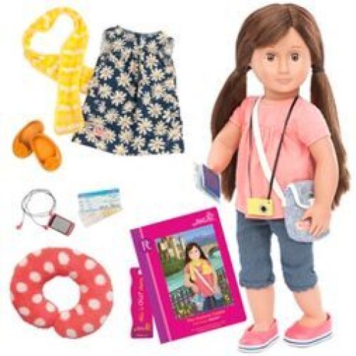 Our Generation Reese with Storybook 18" Posable Travel Doll - Lot 2047
