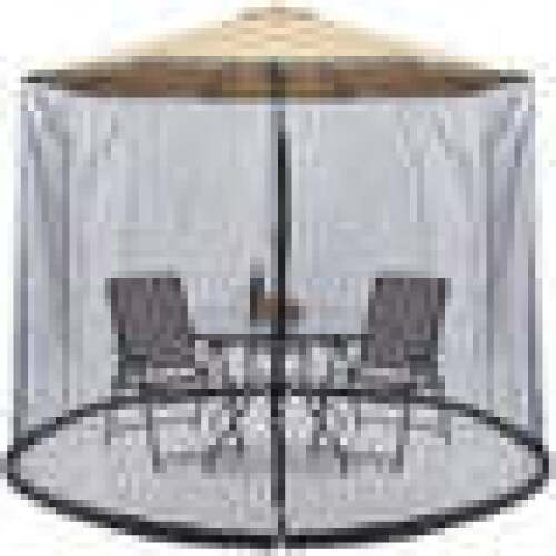 Adjustable Bug Net Accessory for Patio Umbrella w/ Zippered Door - 9ft - Lot 2054