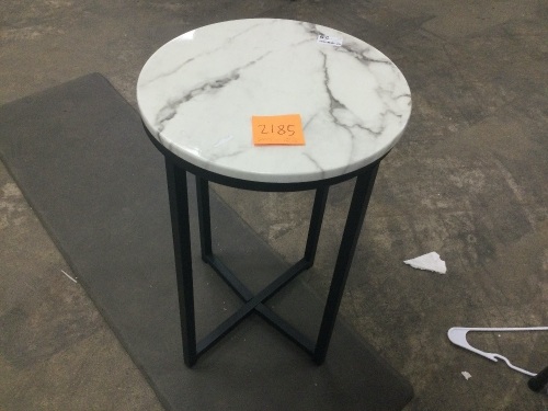 Marble Side Table - Lot 2185