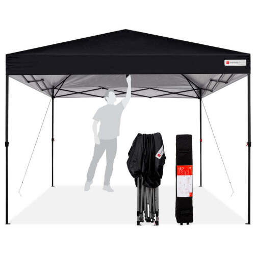 One-Person Setup Instant Pop Up Canopy w/ Wheeled Bag - 10x10ft - Lot 2320