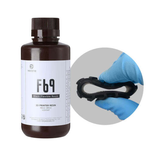 F69 Black Flexible Rubber-like 3D Printer Resin - Lot 2326