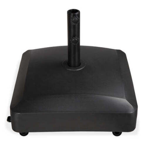 Fillable Mobile Umbrella Base Stand w/ 4 Wheels, 2 Locks, 123lb Capacity - Lot 2486