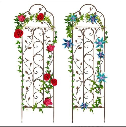Set of 2 Iron Arched Garden Trellis - Lot 222