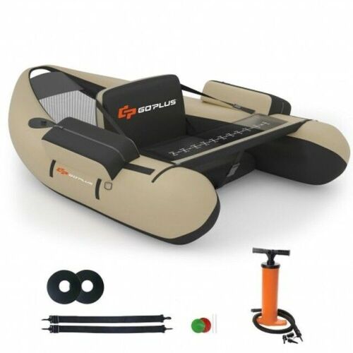Inflatable Fishing Float Tube With Pump Storage Pockets and Fish Ruler - Lot 632