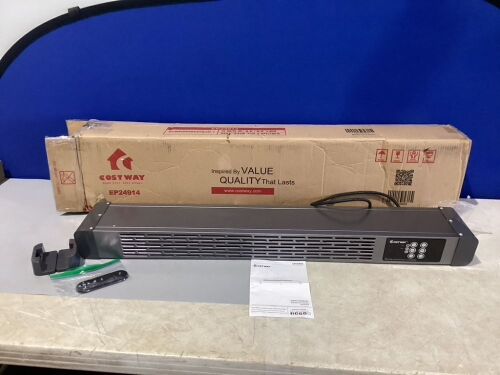 1500W Baseboard Hardwire Electric Heater Fast Heating w/ Remote Control Timer - Lot 634
