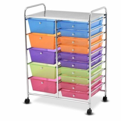 15 Drawers Rolling Storage Cart Organizer  - Lot 667