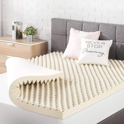 Best Price Mattress 3 Inch Egg Crate Memory Foam Mattress Topper with Copper Infusion, CertiPUR-US Certified, Full - Lot 741