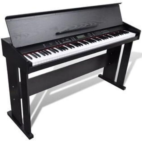 vidaXL Classic Electronic Digital Piano with 88 Keys & Music Stand - Stand is Damaged & Unknown if Complete - Lot 57