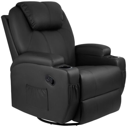 Swivel Rocker Recliner with Massage and Heat  - Lot 46