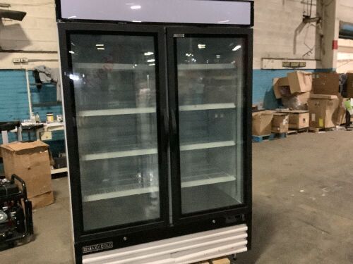 Maxx Cold MXM2-48RHC 54" Double Glass Door Merchandiser Refrigerator, Free Standing, 48 Cu. Ft. - Does Not Get Cold, For Parts or Repair  - Lot 171