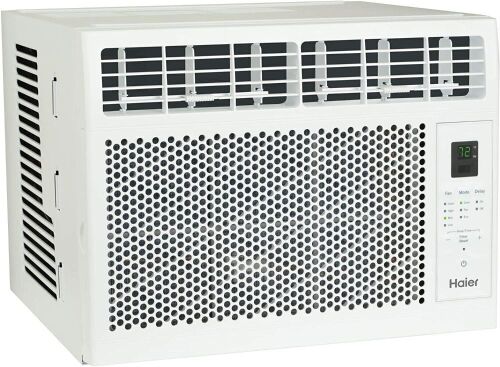 Haier Electronic Window Air Conditioner 6000 BTU with Easy Install Kit, White  - Lot 45