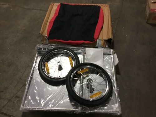 Bike Trailer with Folding Frame and Quick Release Wheels - Lot 552