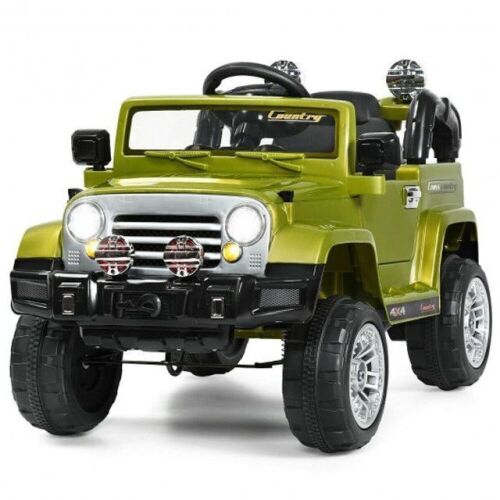 12 V Kids Ride On Truck With Mp3 + Led Lights-Green - Lot 101