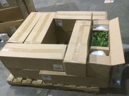 (12) Cases of (2) Threshold Tabletop Artificial Ferns in White Pots - Lot 90
