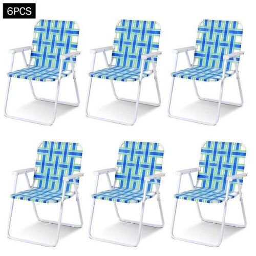 Set of 6 Outdoor Portable Webbed Folding Chairs - Lot 175