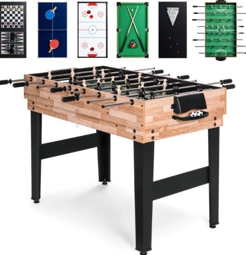 10-in-1 Combo Game Table Set w/ Pool, Foosball, Ping Pong, Chess - 2x4ft,APPEARS NEW - Lot 21