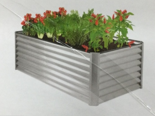 Outdoor Metal Raised Garden Bed for Vegetables, Flowers, Herbs - 6x3x2ft,APPEARS NEW - Lot 22