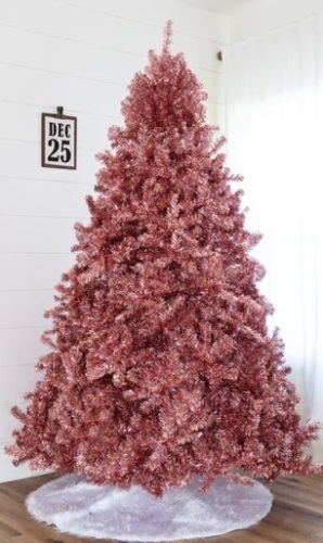 Pink Artificial Tinsel Christmas Tree w/ Foldable Stand,APPEARS NEW - Lot 35