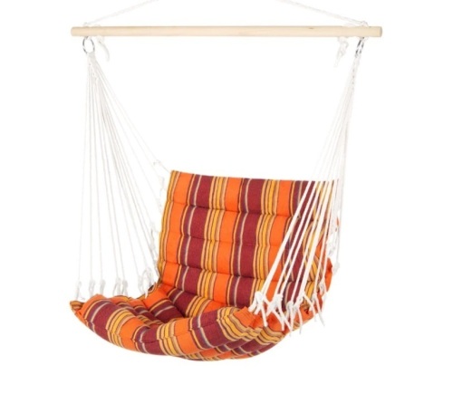 Padded Indoor/Outdoor Cotton Hammock Chair w/ 40in Spreader Bar,APPEARS NEW  - Lot 59