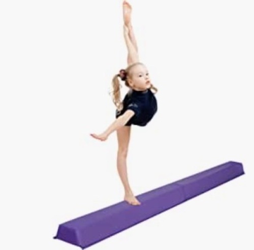 Oteymart Balance Beam Folding Gymnastics Beam Extra Firm Foam Anti-Slip Bottom Equipment for Floor Home Training, APPEARS NEW - Lot 95