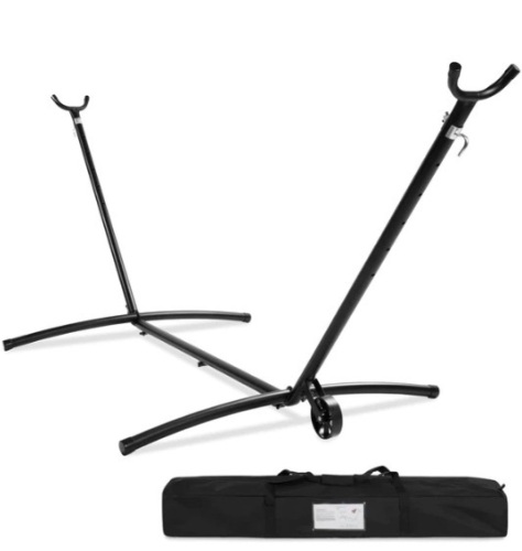 Portable Heavy-Duty Steel Hammock Stand w/ Built-In Wheel, Case - 9ft,APPEARS NEW - Lot 116